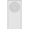 Ekena Millwork Standard Foster Bullseye Plinth Block with Beveled Edge, 3 1/2"W x 7"H x 1/2"P PBP035X070X050FOS03 - alternate 2